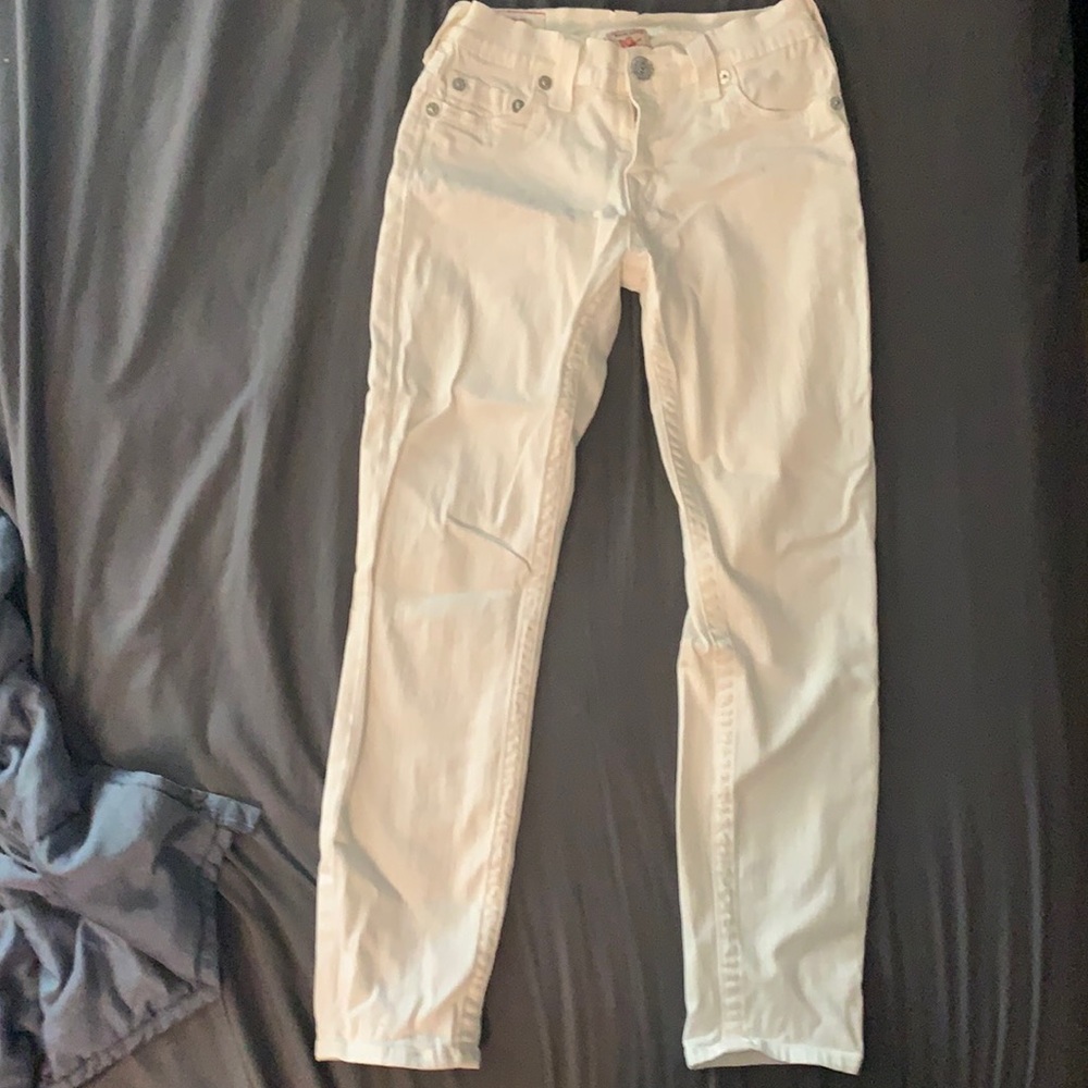 True Religion White Skinny Jeans
